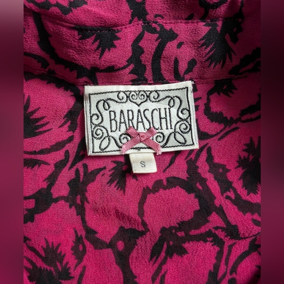 Anthropologie Baraschi Silk Semi Sheer Blouse - Picture 4 of 5